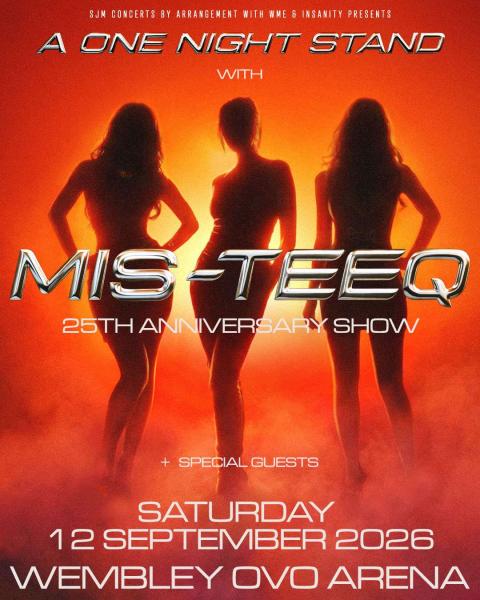 Mis Teeq reunion Alesha Dixon Sabrina Washington Su Elise Nash One Night Stand show London tickets